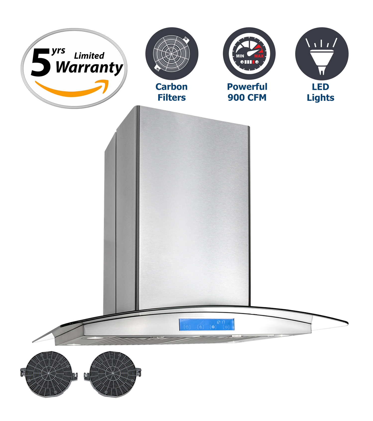 Cosmo Appliances 30" Island Range Hood (668ICS750)