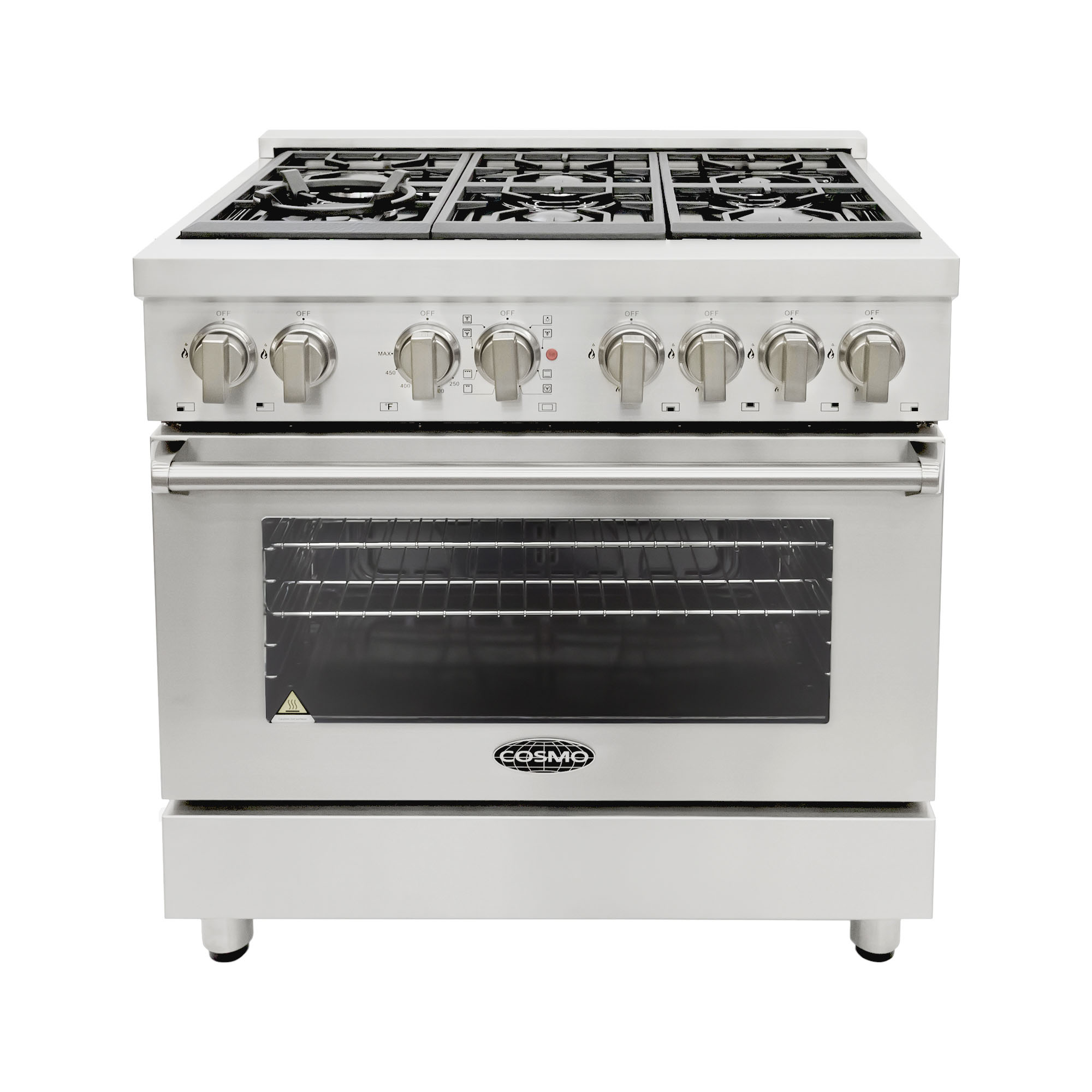 36 in. 4.5 cu. ft. Stainless Steel Dual Fuel Range