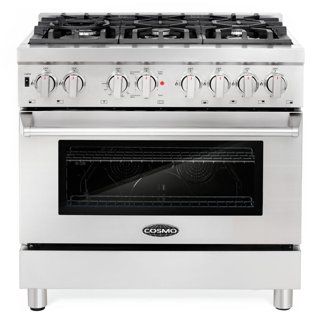 36 in. 3.8 cu. ft. Stainless Steel Dual Fuel Range