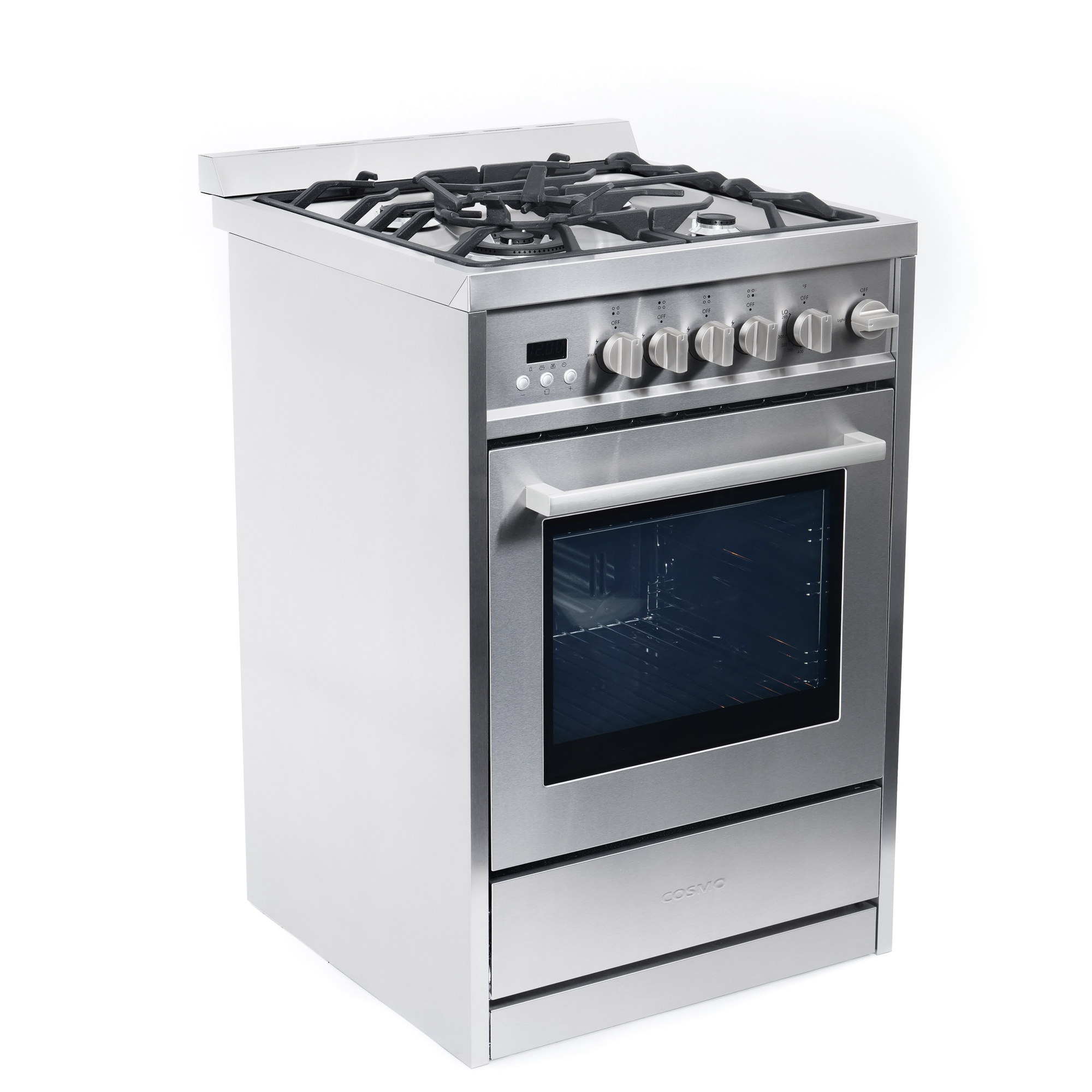 24 IN. 2.73 CU. FT. SINGLE OVEN GAS RANGE WITH 4 BURNER COOKTOP AND