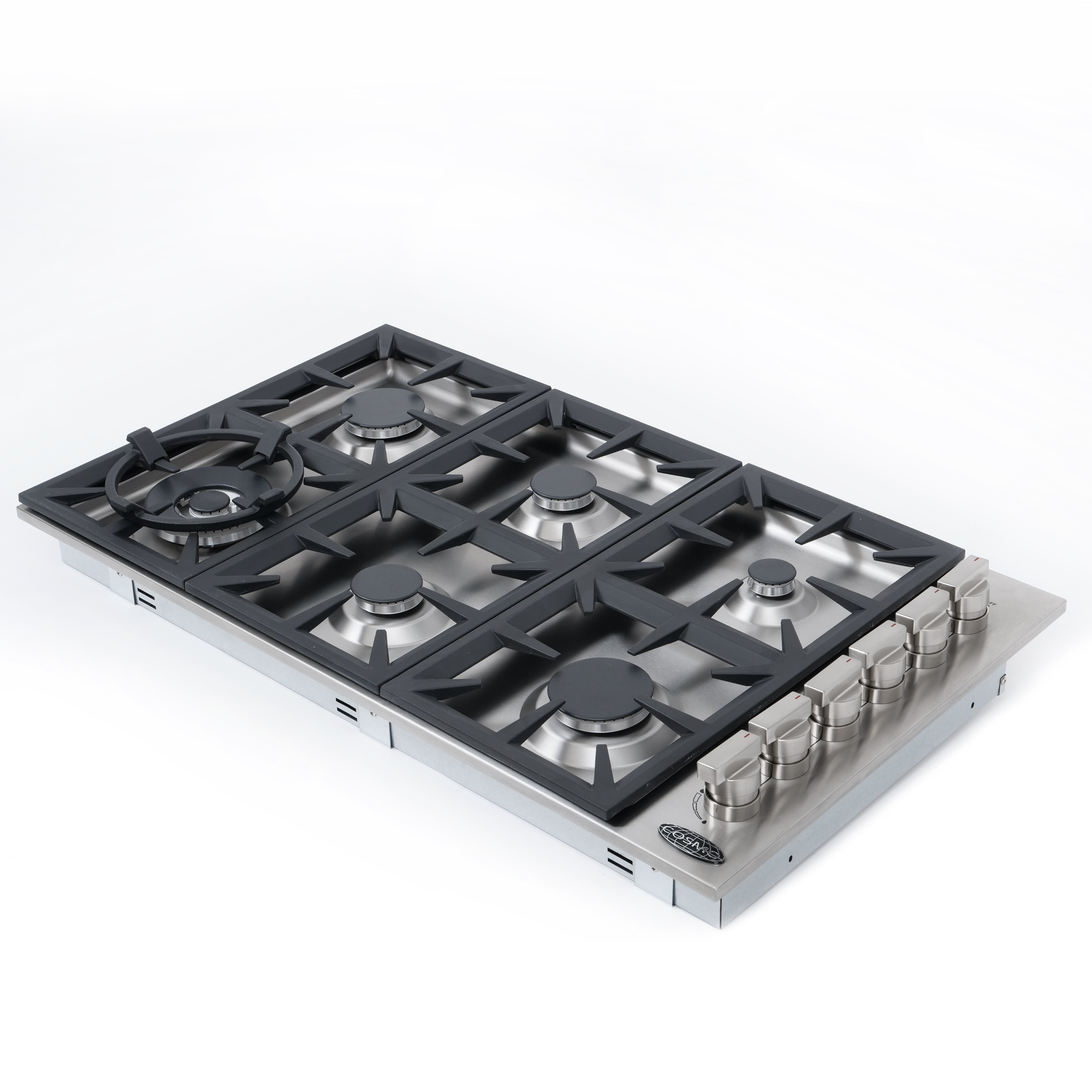 Cosmo 36 in. Gas Cooktop in Stainless Steel with 6 Italian Made Burners