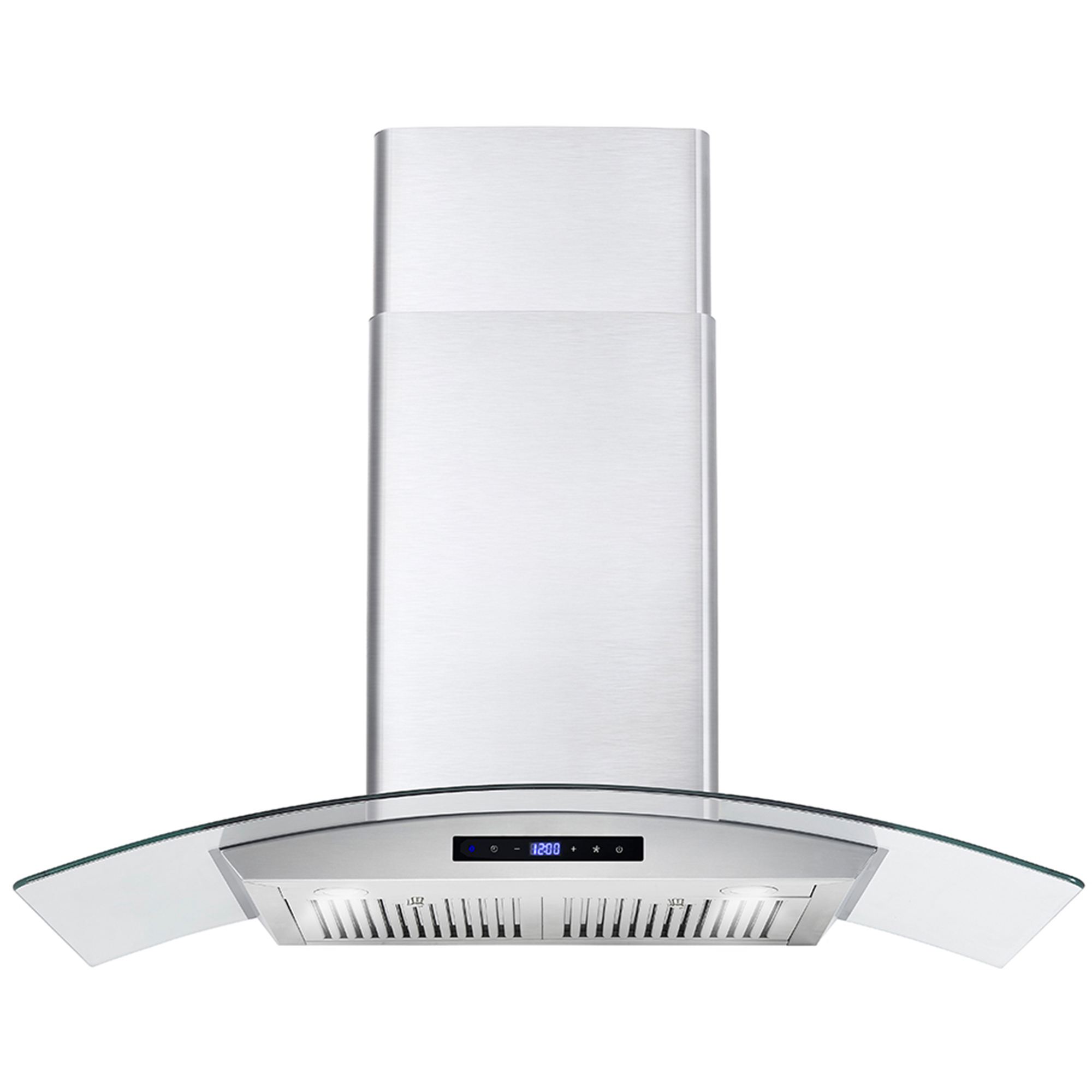 Cosmo 30 in. Ducted Wall Mount Range Hood in Stainless Steel with Soft  Touch Controls, Permanent Filters and LED Lights