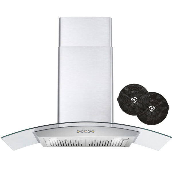 36 in. Ducted Island Range Hood Cosmo Appliances (663ISS75)