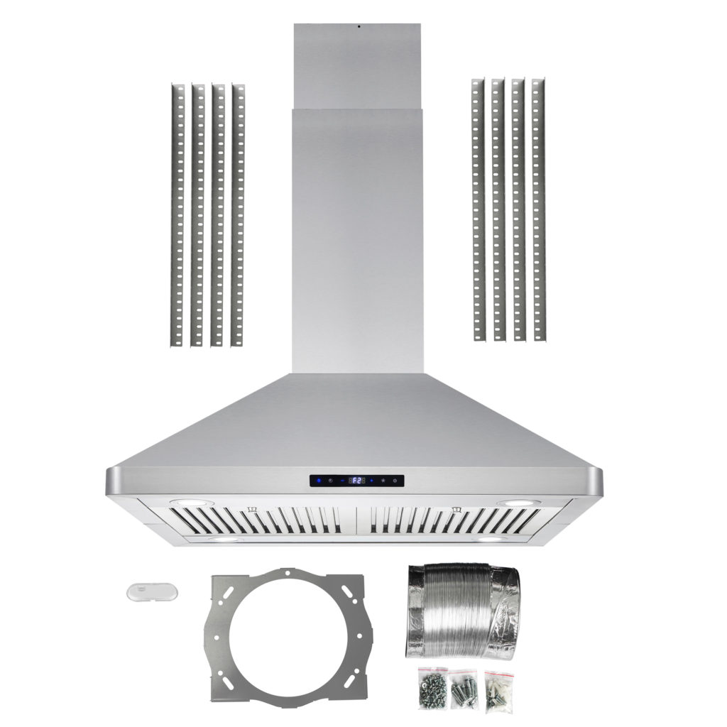 30 in. Ducted Island Range Hood Cosmo Appliances (663ISS75)