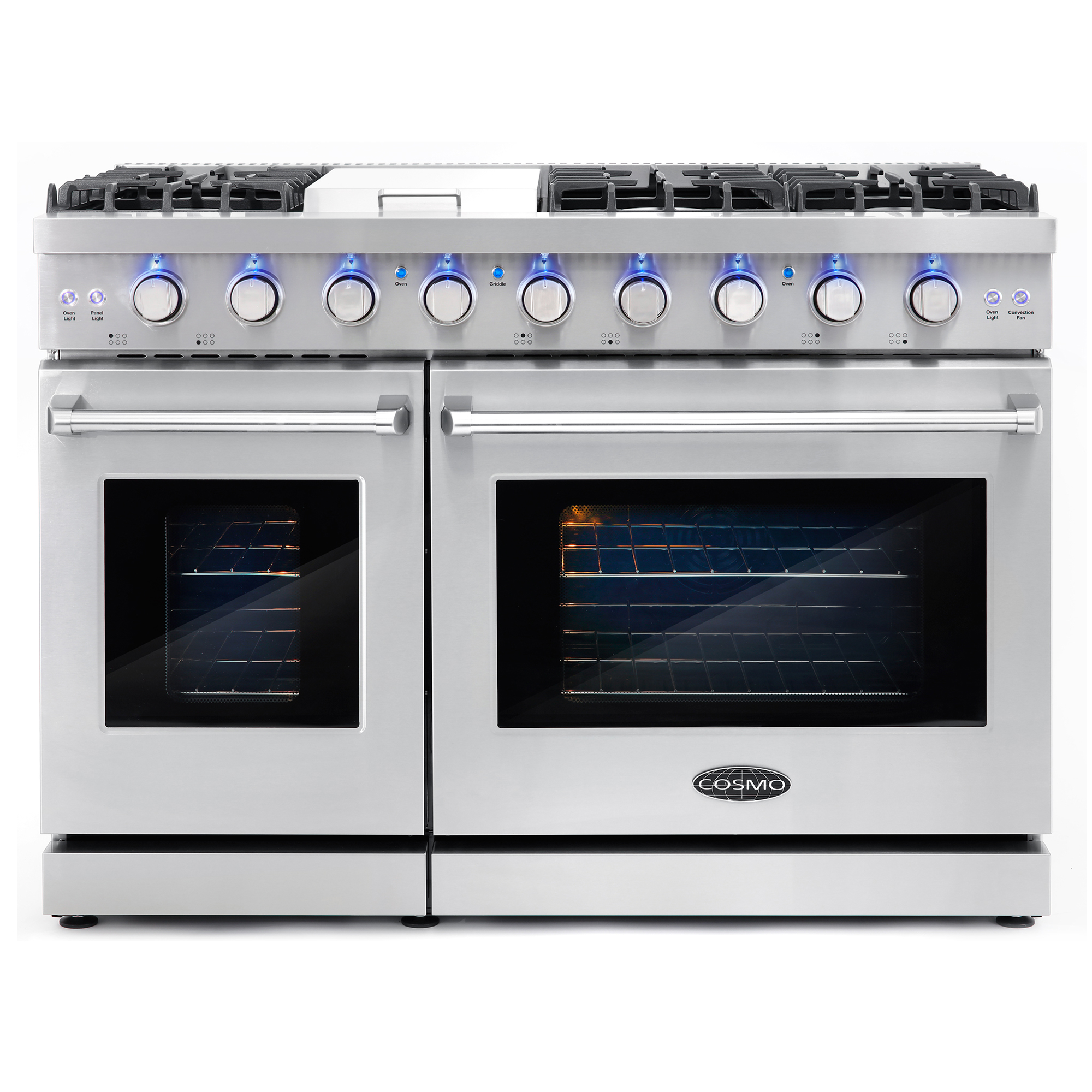 48 in. Slide-In Freestanding Double Oven Gas Range with 6 Sealed Burners,  Convection Oven (COS-EPGR486G)