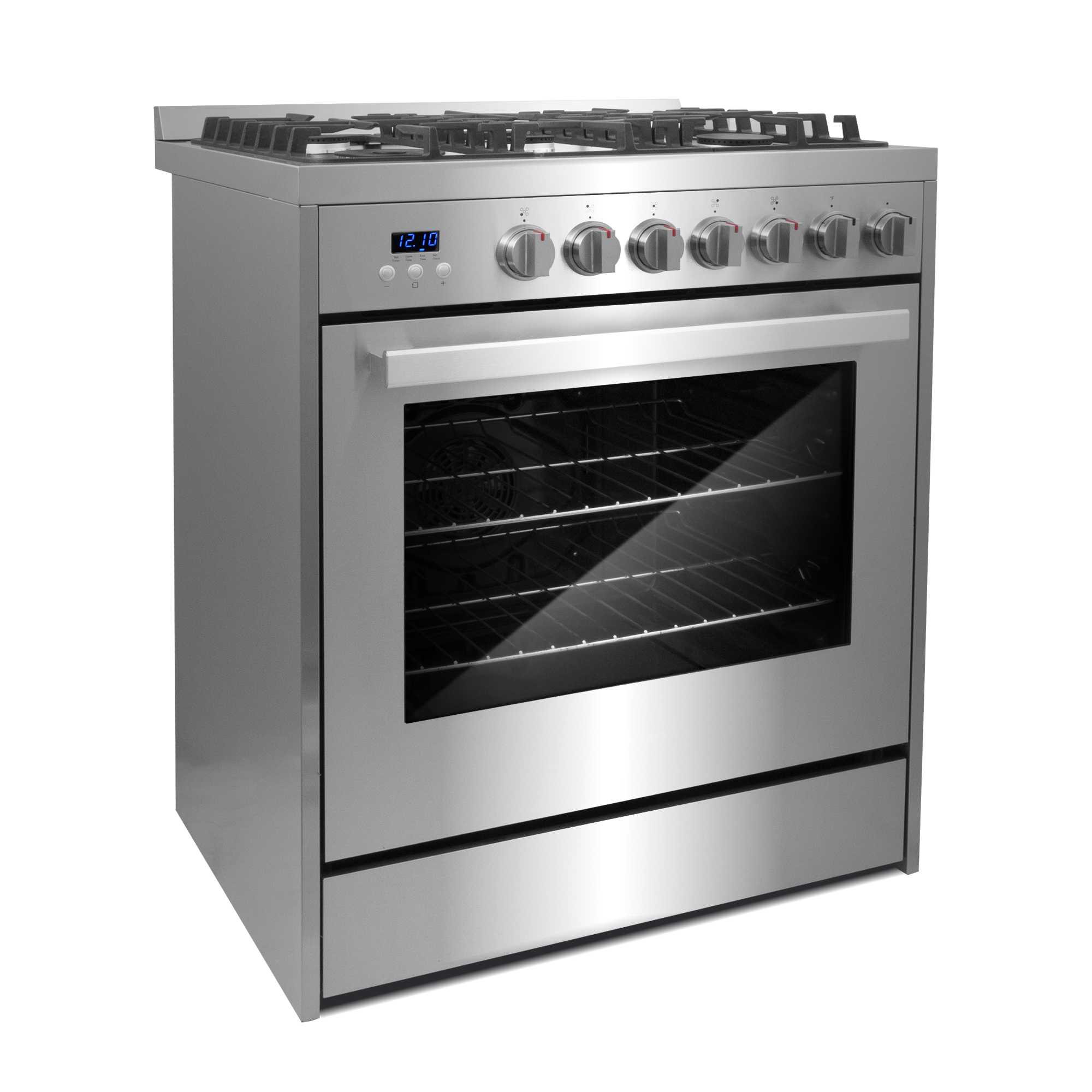 30 in. 5.0 cu. ft. Gas Range with Oven and 5 Burner Cooktop with