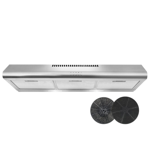 Open Box 36 in. Ductless Under Cabinet Range Hood with 3 Speeds, LED Lights in Stainless Steel (COS-63UM5-DL)