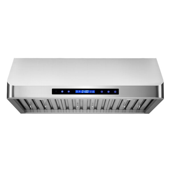 Open Box 30 in. Ducted Under Cabinet Range Hood with Soft-Touch Digital Controls, Permanent Filters, 4-Speed Fan, LED Lights in Stainless Steel (QS75)