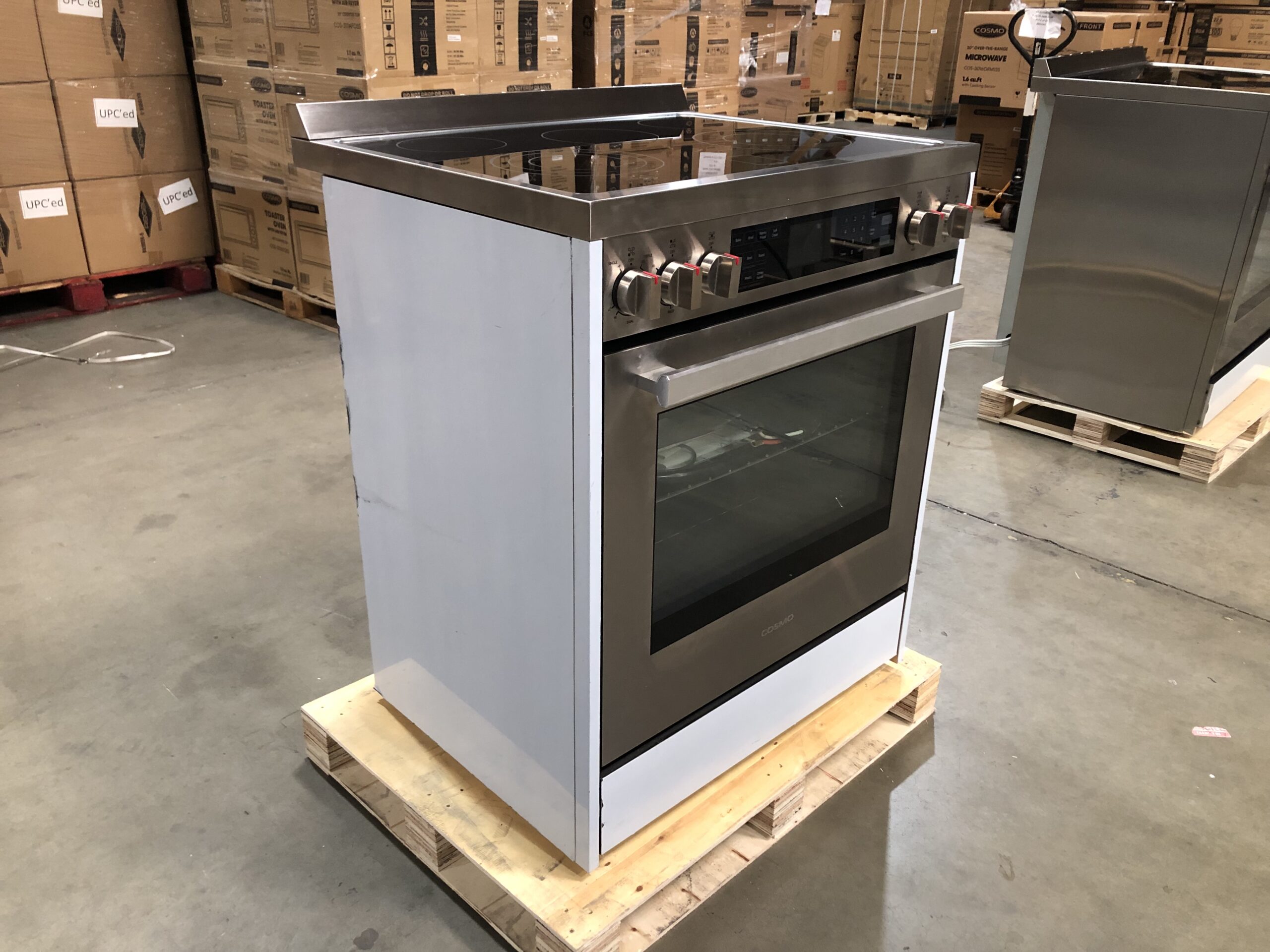 Open Box 30 in. CommercialStyle Electric Range with 4 Burners / 1 Warming Zone and 5 cu. ft