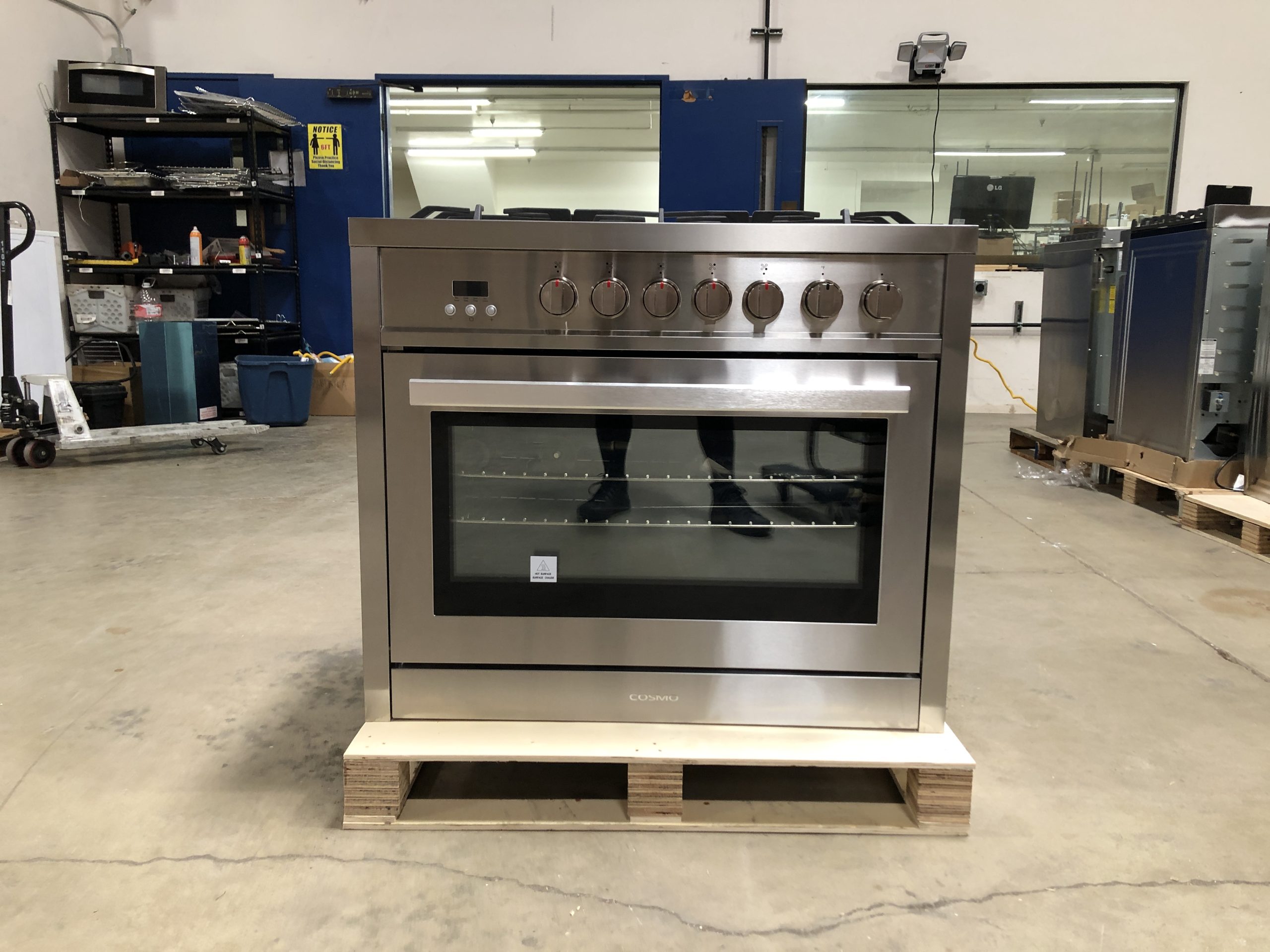 36 in. Gas Range, 5 Burners, Stainless Steel (OPEN BOX