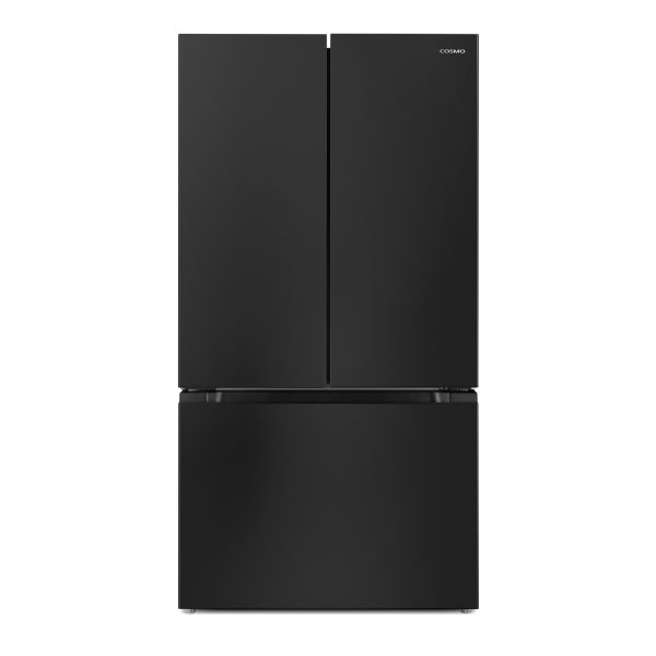 36 in.  27.4 cu. ft. Counter-Depth 3 Door French Door Refrigerator in Matte Black (COS-RFFV283RBK)