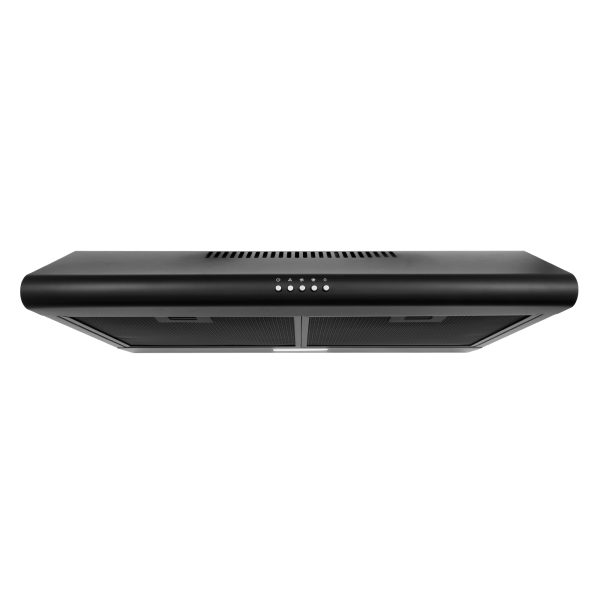 30 in. Delta Collection Ducted Under Cabinet Range Hood, Button Controls, Reusable Filters, LED Lights in Matte Black (COS-5MU30-BK)