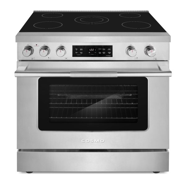 36 in. Stellar Collection 6.1 cu. ft. Electric Range, 5 Burner Ceramic Glass Cooktop, Convection Oven, Stainless Steel (COS-RES365SS)